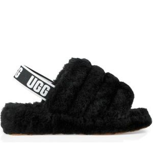 Uggs (size 9) Fluff Yeah Faux Fur Slingback Sandals